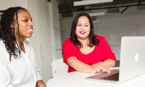 Business Mentor meets with Woman Entrepreneur