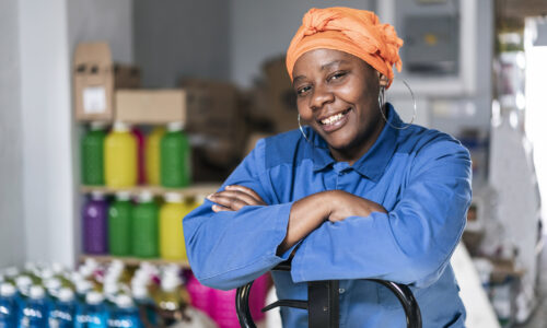 Woman thinking about growth strategies